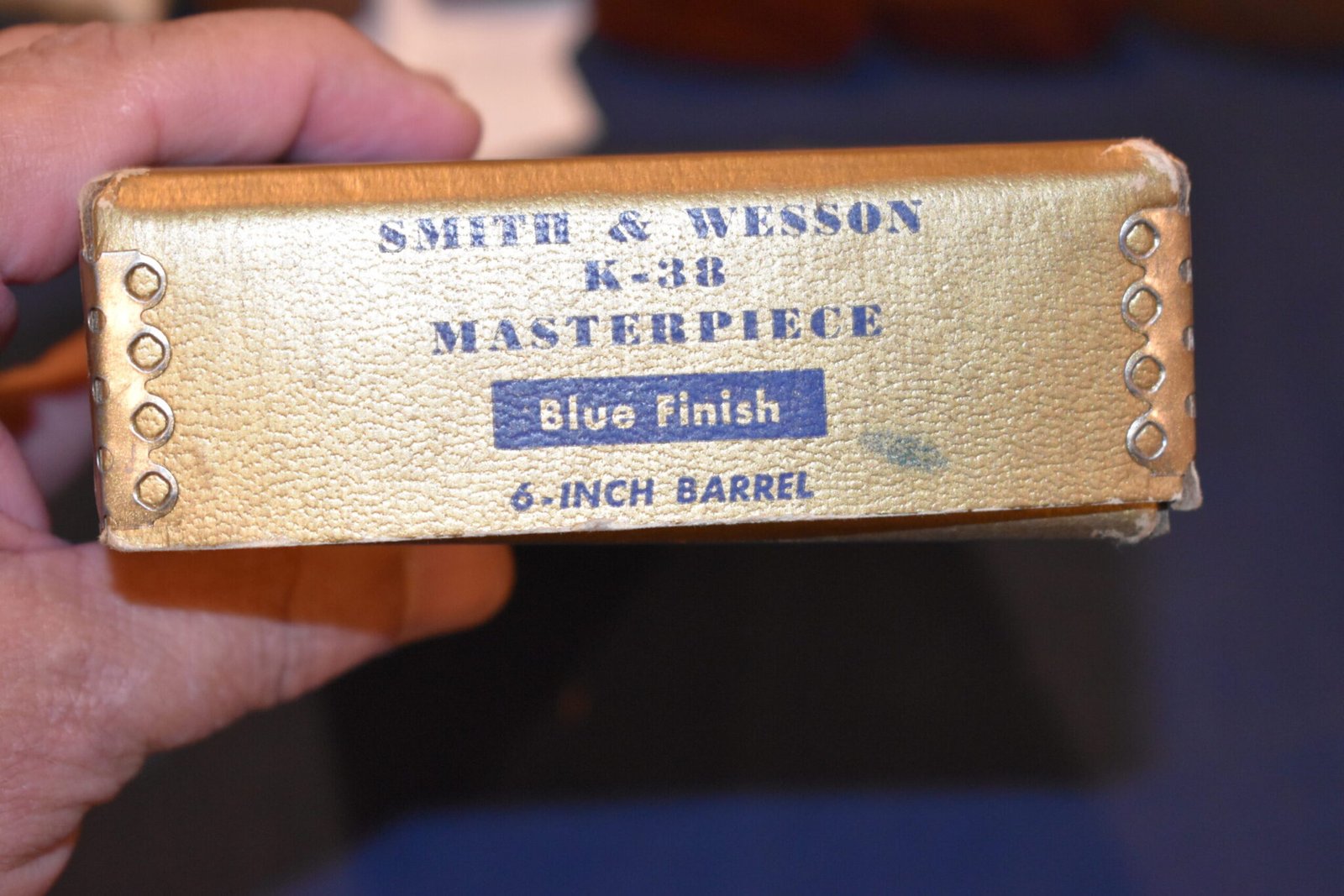SMITH & WESSON K-38 MASTERPIECE PRE-MODEL 14 BOX SWB21 - Image 4