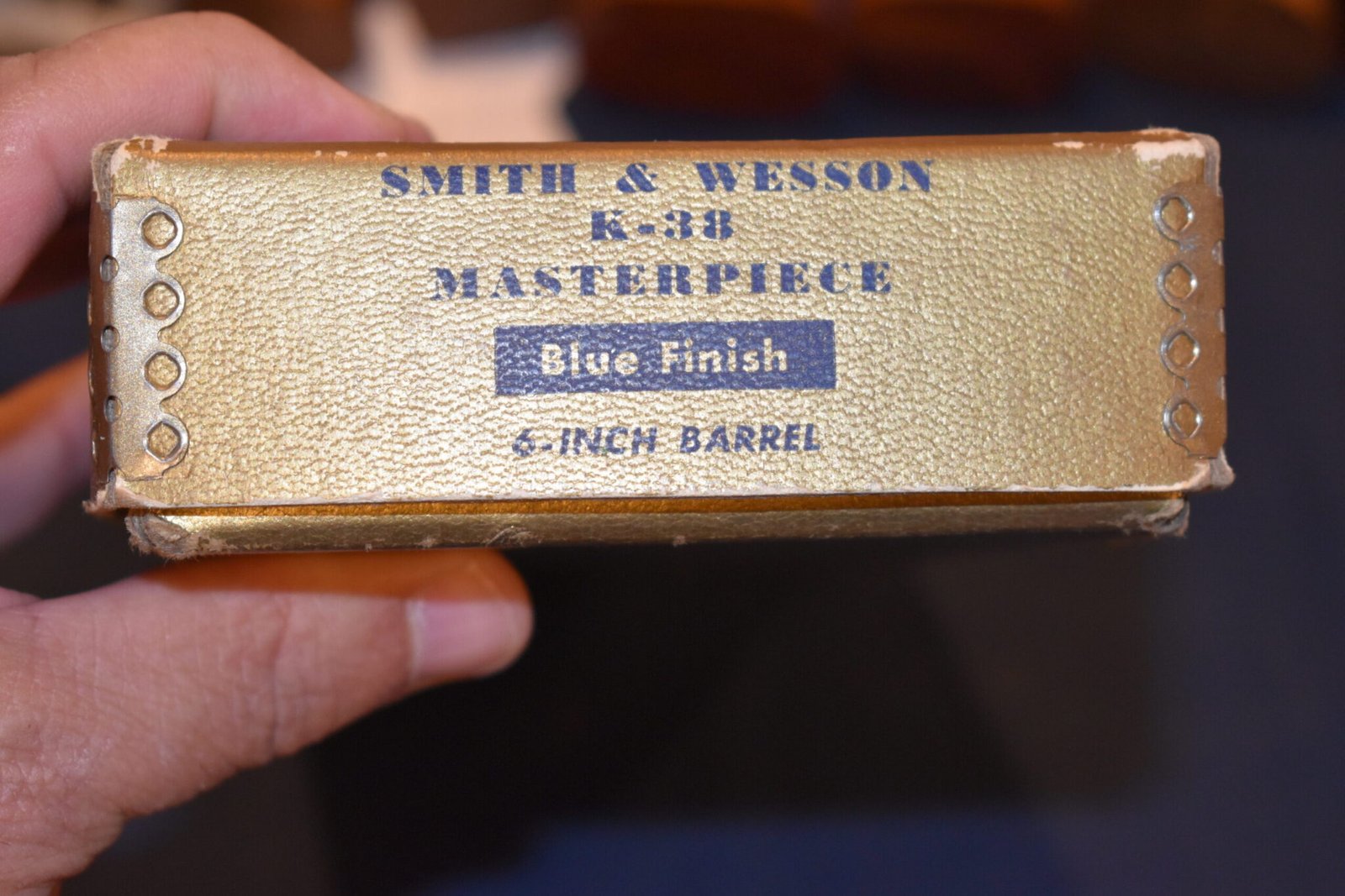 SMITH & WESSON K-38 MASTERPIECE PRE-MODEL 14 BOX SWB21 - Image 5