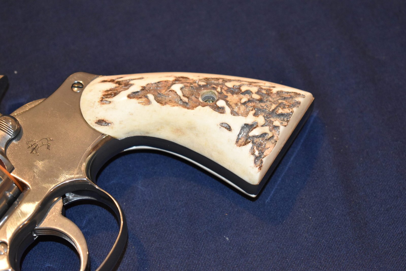 COLT PYTHON / OFFICER'S MODEL MATCH VINTAGE SAMBAR STAG GRIPS CPSS19 - Image 12