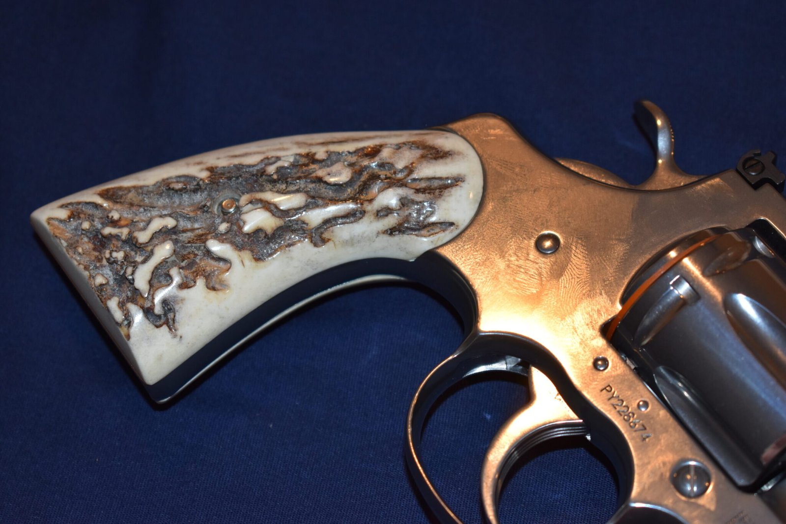 COLT PYTHON / OFFICER'S MODEL MATCH VINTAGE SAMBAR STAG GRIPS CPSS19 - Image 11