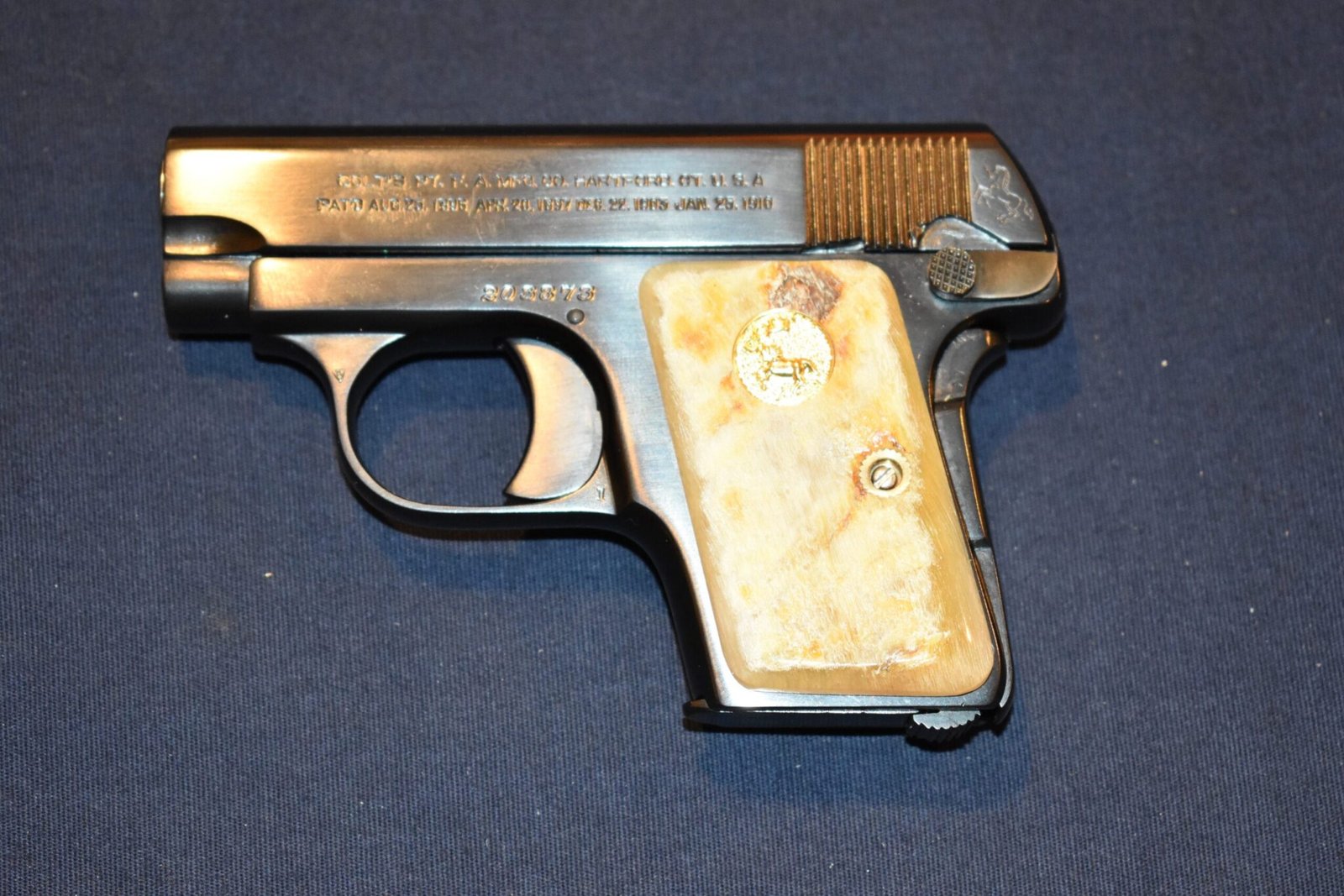 COLT 1908 VEST POCKET RAMS HORN GRIPS CVPRH3 - Image 4