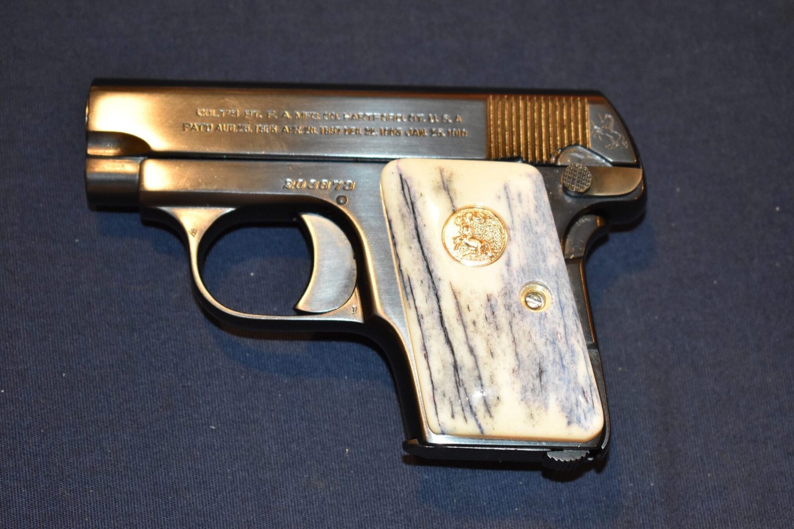 COLT 1908 VEST POCKET GIRAFFE BONE GRIPS CVPGB4 - Image 4