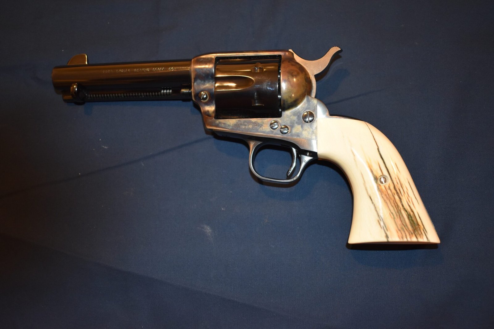 COLT SINGLE ACTION ARMY (S.A.A.) MAMMOTH IVORY GRIPS SAAMI8 - Image 4