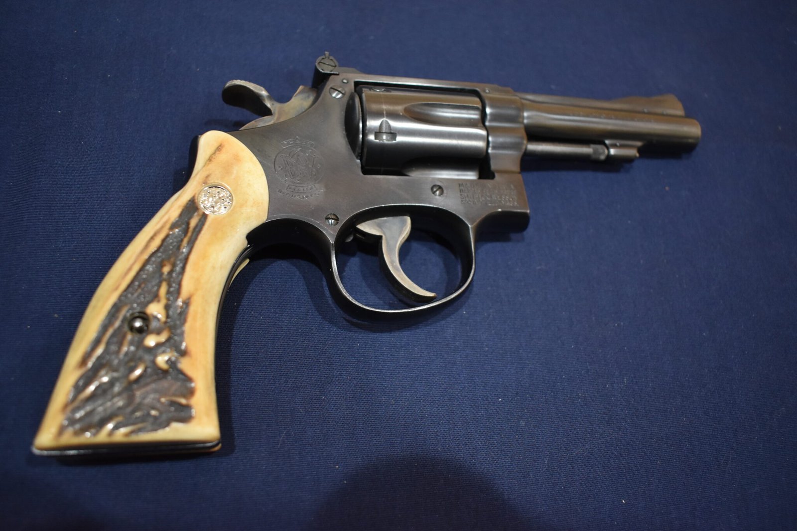 SMITH & WESSON K FRAME SQUARE BUTT VINTAGE SAMBAR STAG GRIPS KSQSS20 - Image 7