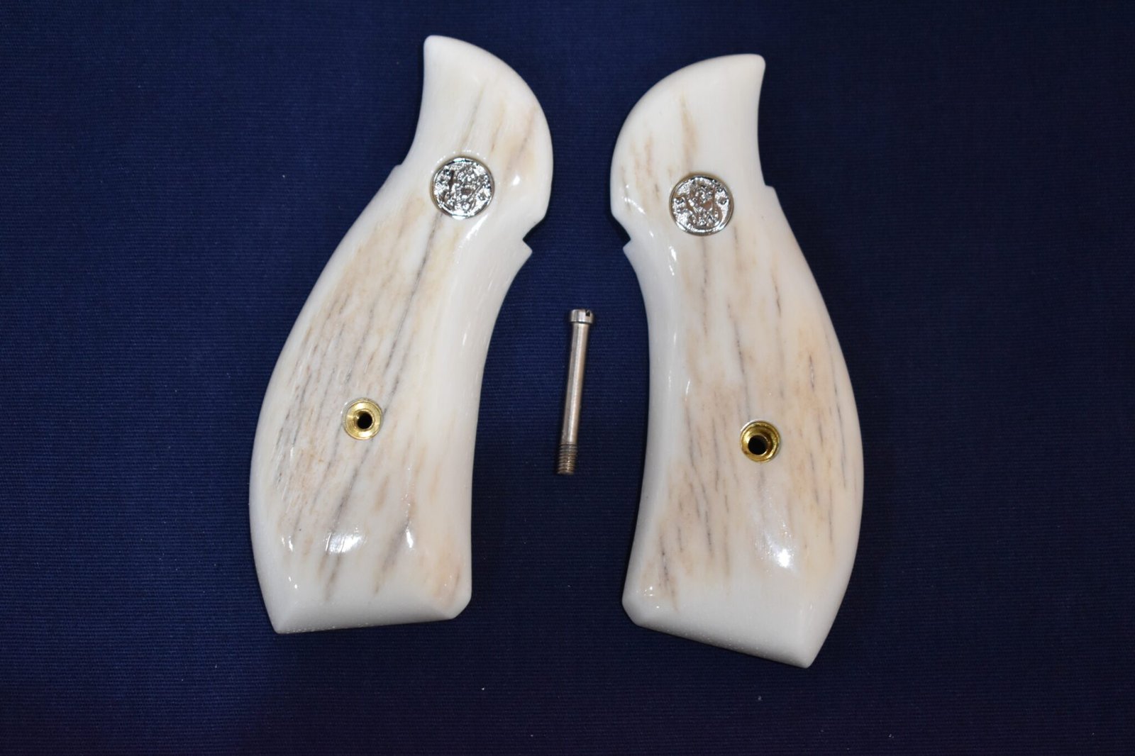 SMITH & WESSON K OR L FRAME ROUND BUTT GIRAFFE BONE GRIPS KRBGB12