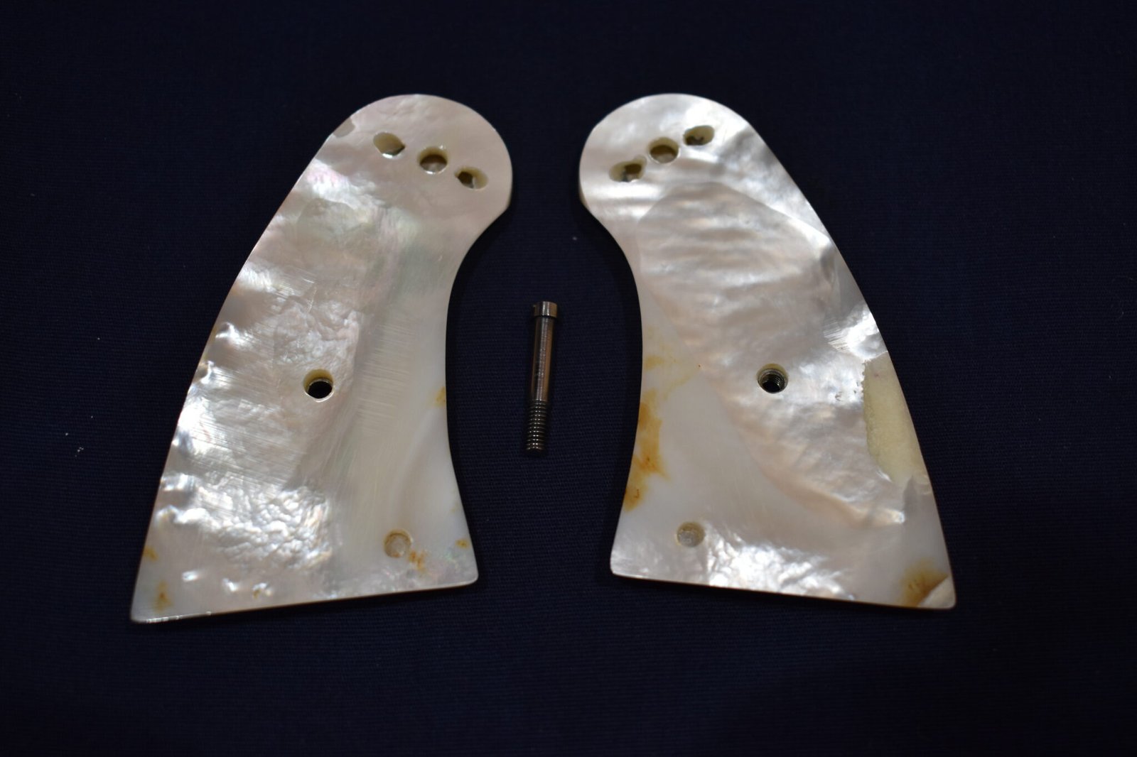 COLT I FRAME MOTHER OF PEARL GRIPS FOR A COLT PYTHON & OFFICER’S MODEL MATCH PMOP7 - Image 3