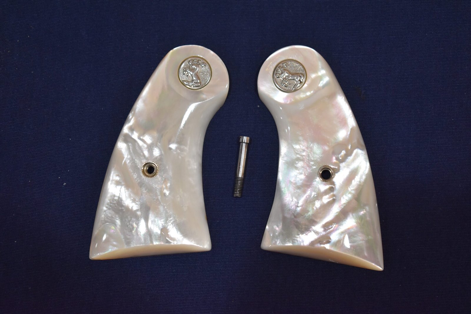 COLT I FRAME MOTHER OF PEARL GRIPS FOR A COLT PYTHON & OFFICER’S MODEL MATCH PMOP7
