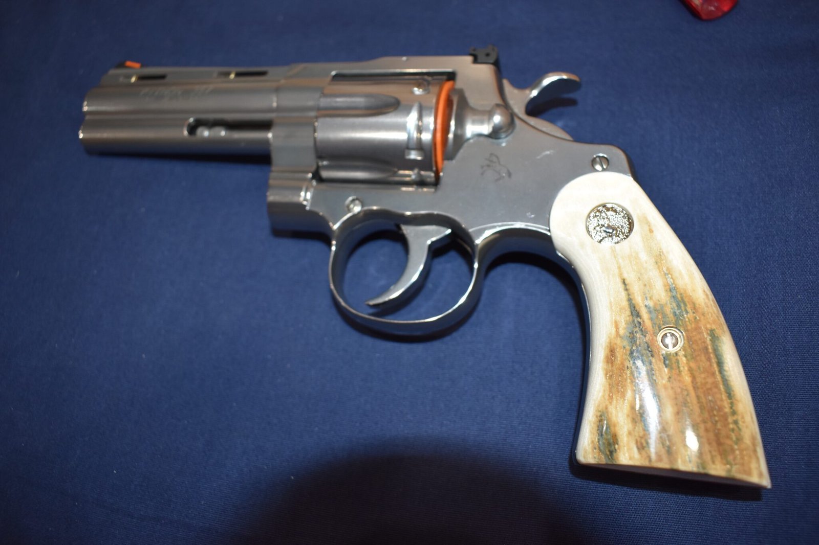 COLT PYTHON / OFFICER'S MODEL MATCH MAMMOTH IVORY GRIPS PMI7 - Image 3