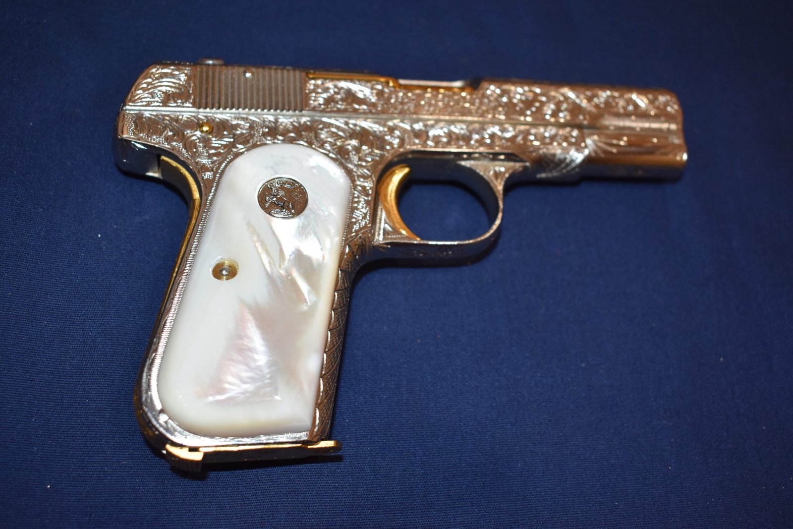 COLT 19803 / 1908 POCKET HAMMERLESS MOTHER OF PEARL GRIPS 1903MP5 - Image 8
