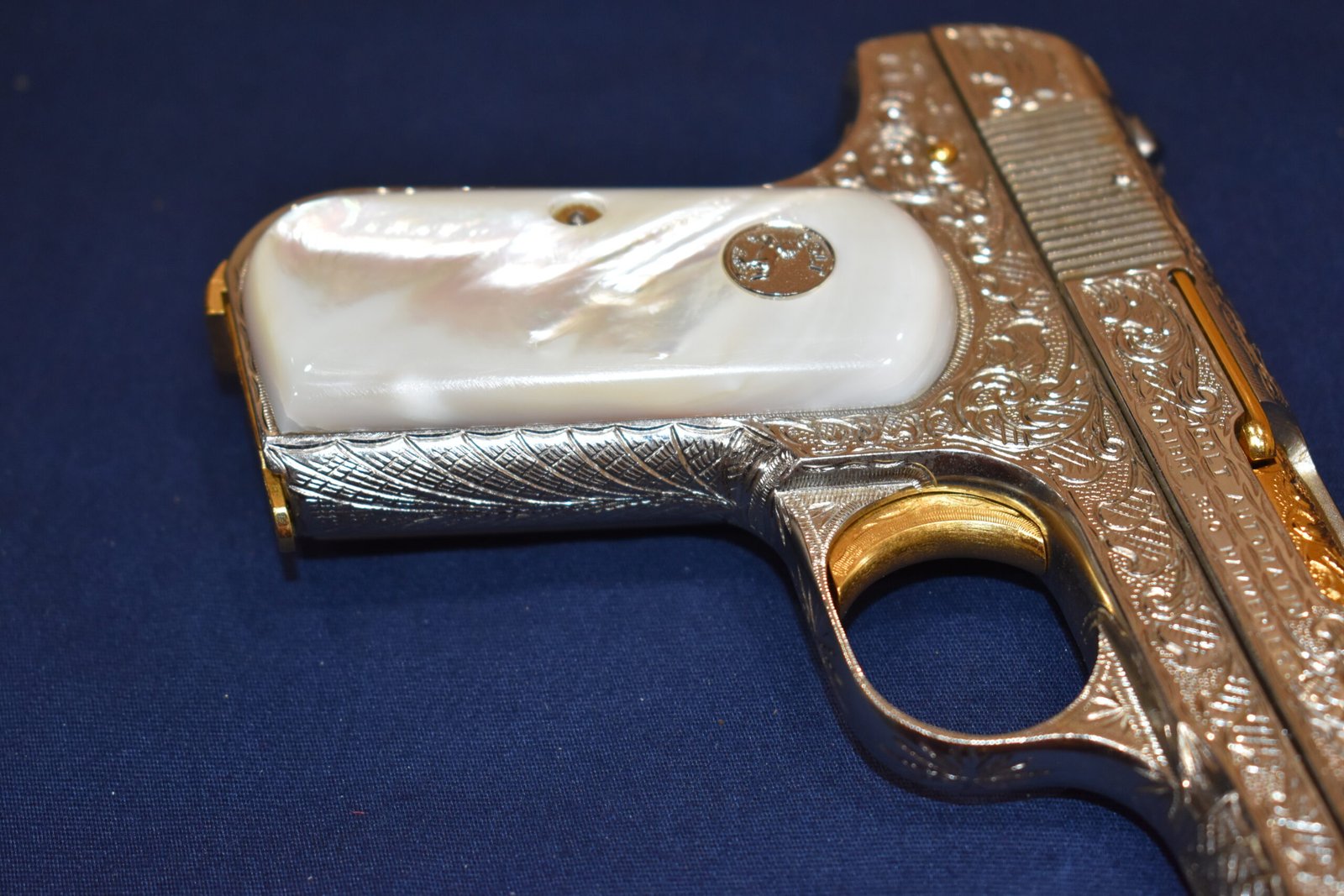 COLT 19803 / 1908 POCKET HAMMERLESS MOTHER OF PEARL GRIPS 1903MP5 - Image 13