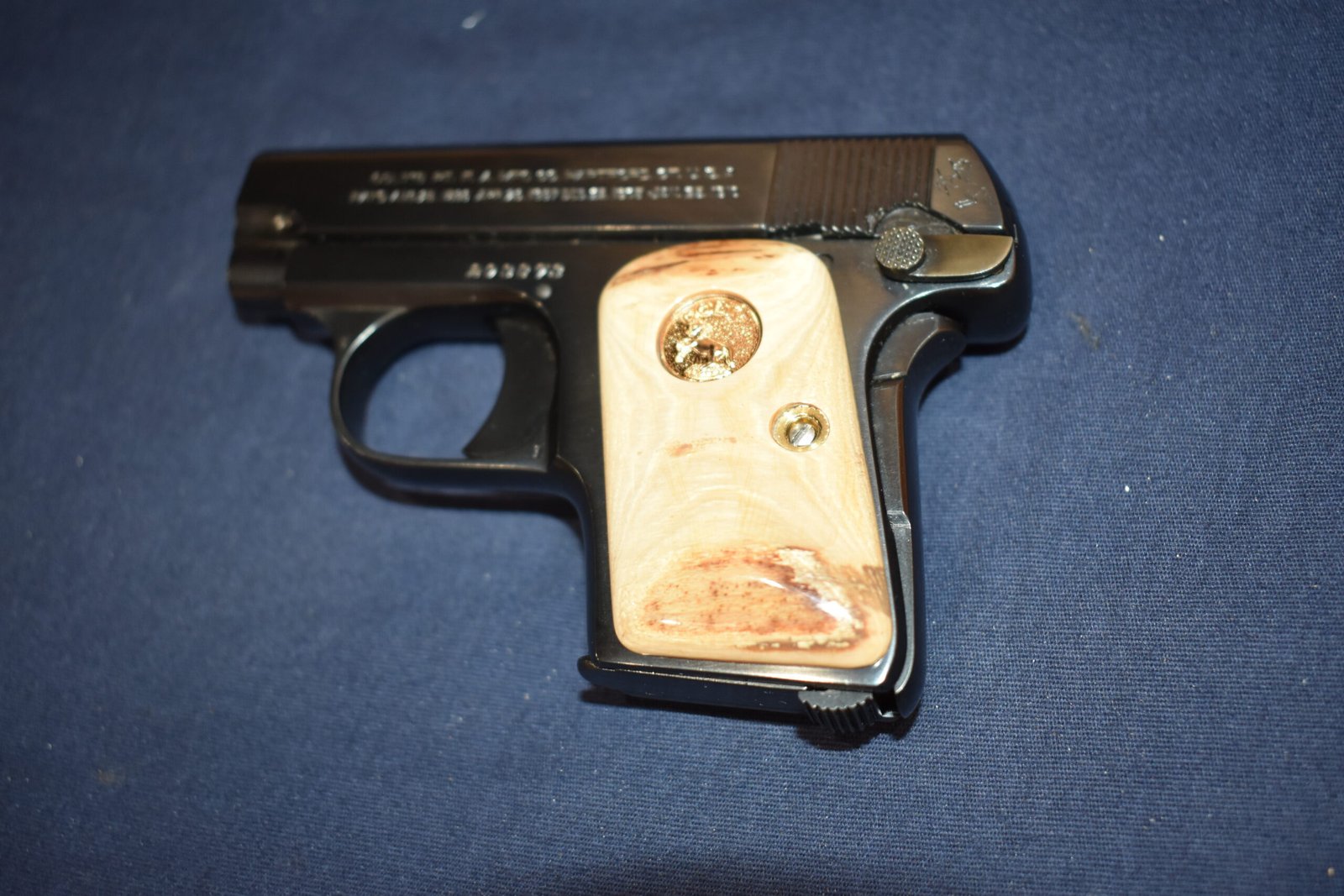 COLT 1908 VEST POCKET MAMMOTH IVORY GRIPS CVPMI4 - Image 5