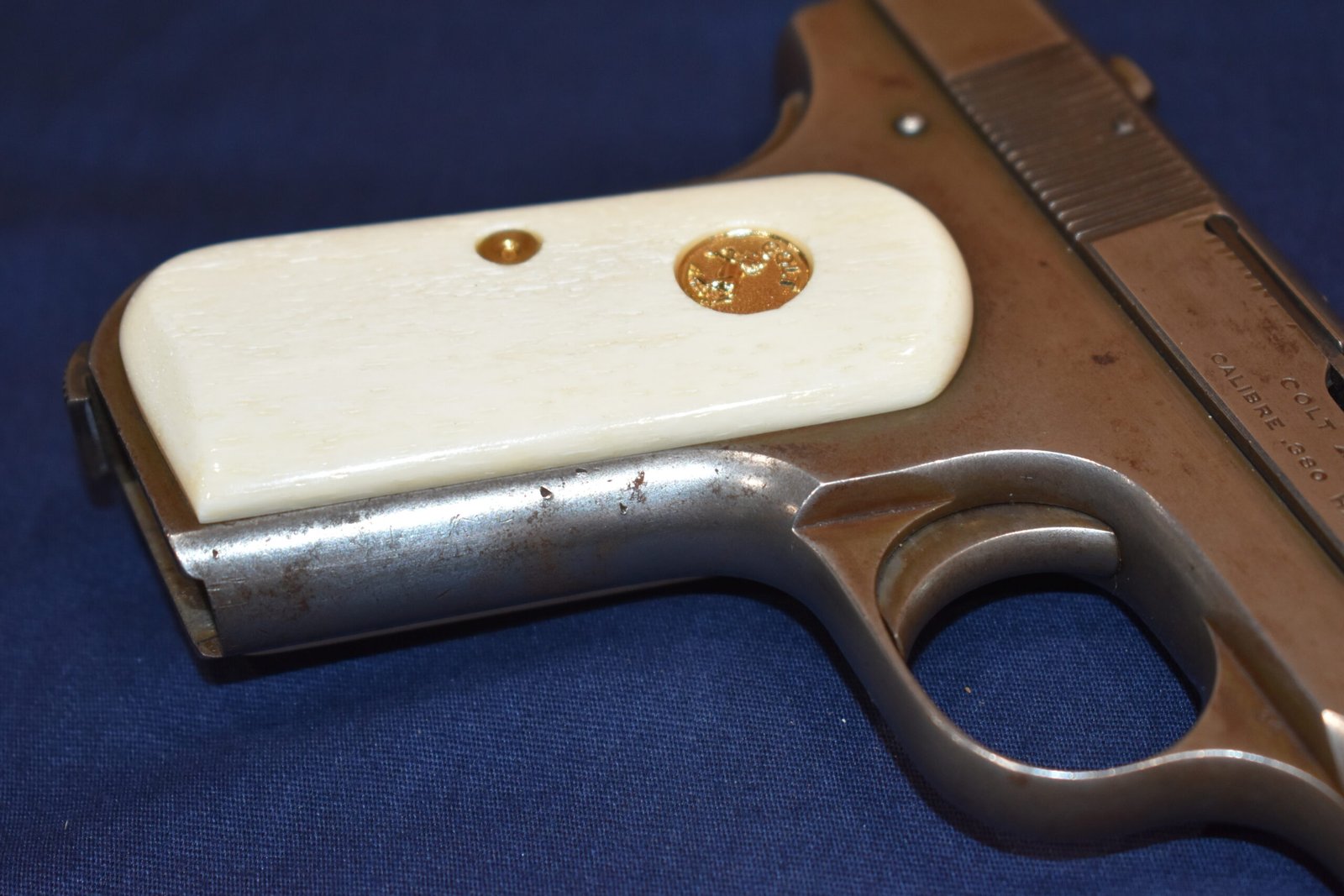 COLT 19803 / 1908 POCKET HAMMERLESS PREMIUM GRADE GIRAFFE BONE GRIPS 1903GB8 - Image 12