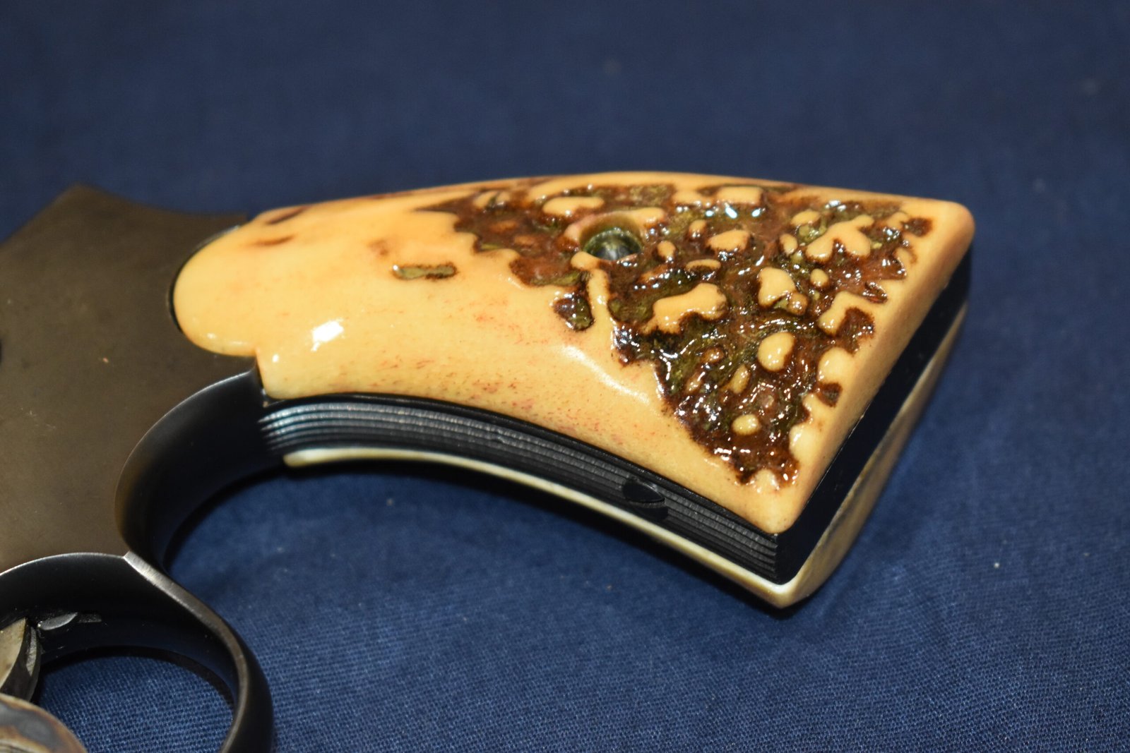 SMITH & WESSON K FRAME SQUARE BUTT VINTAGE SAMBAR STAG GRIPS KSQSS25 - Image 13