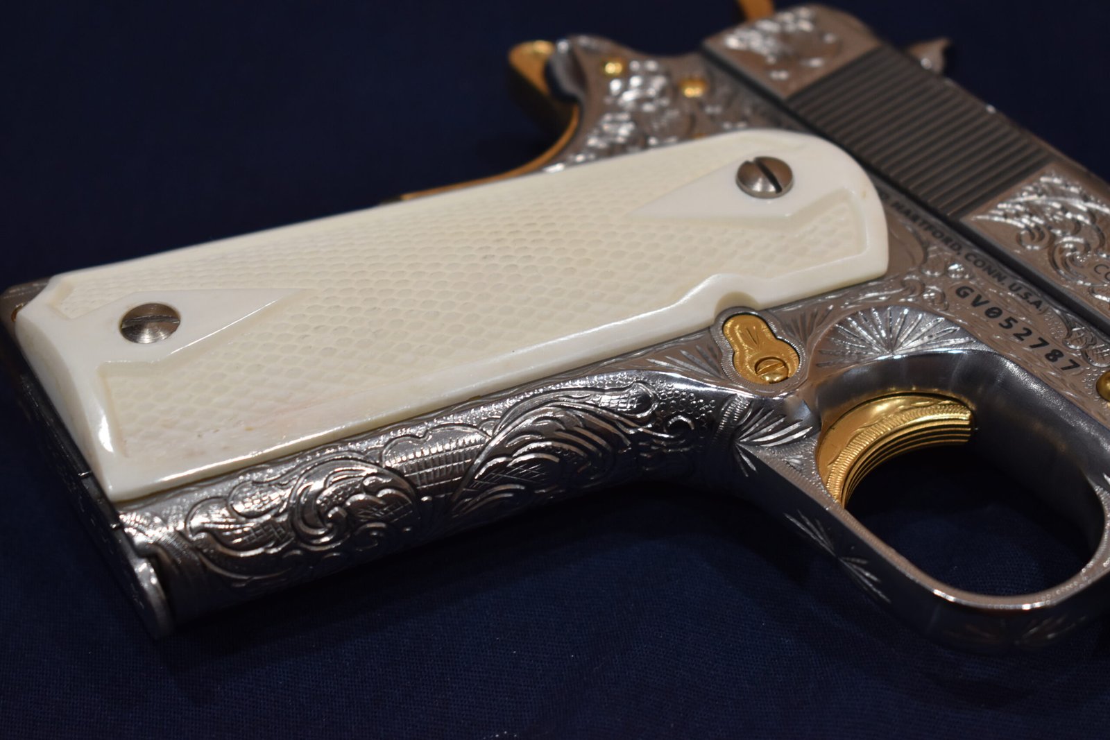 COLT 1911 CHECKERED BUFFALO BONE GRIPS 1911BB12 - Image 12