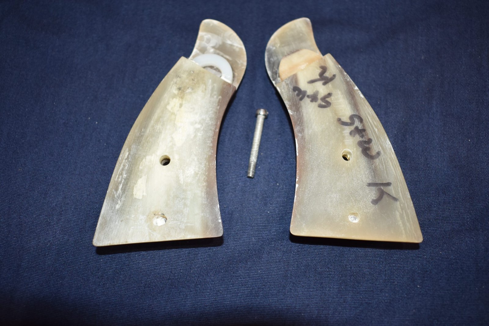 SMITH & WESSON K FRAME SQUARE BUTT WATER BUFFALO HORN GRIPS KSQWB1 - Image 4