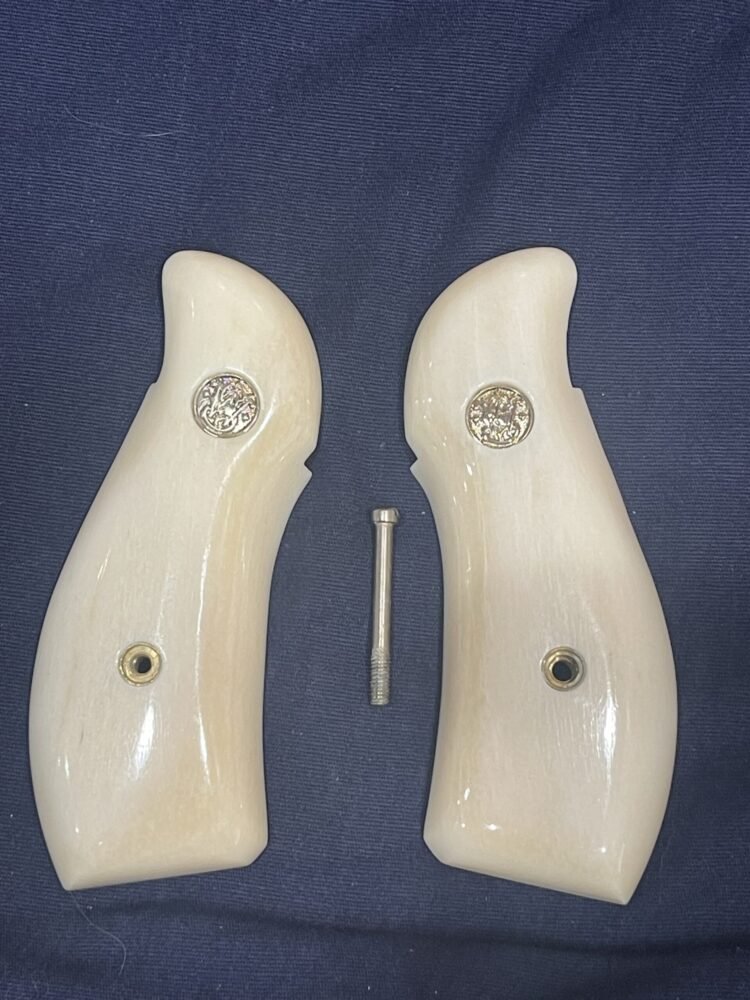 SMITH & WESSON N FRAME ROUND BUTT PREMIUM GRADE GIRAFFE BONE GRIPS SWNGB19
