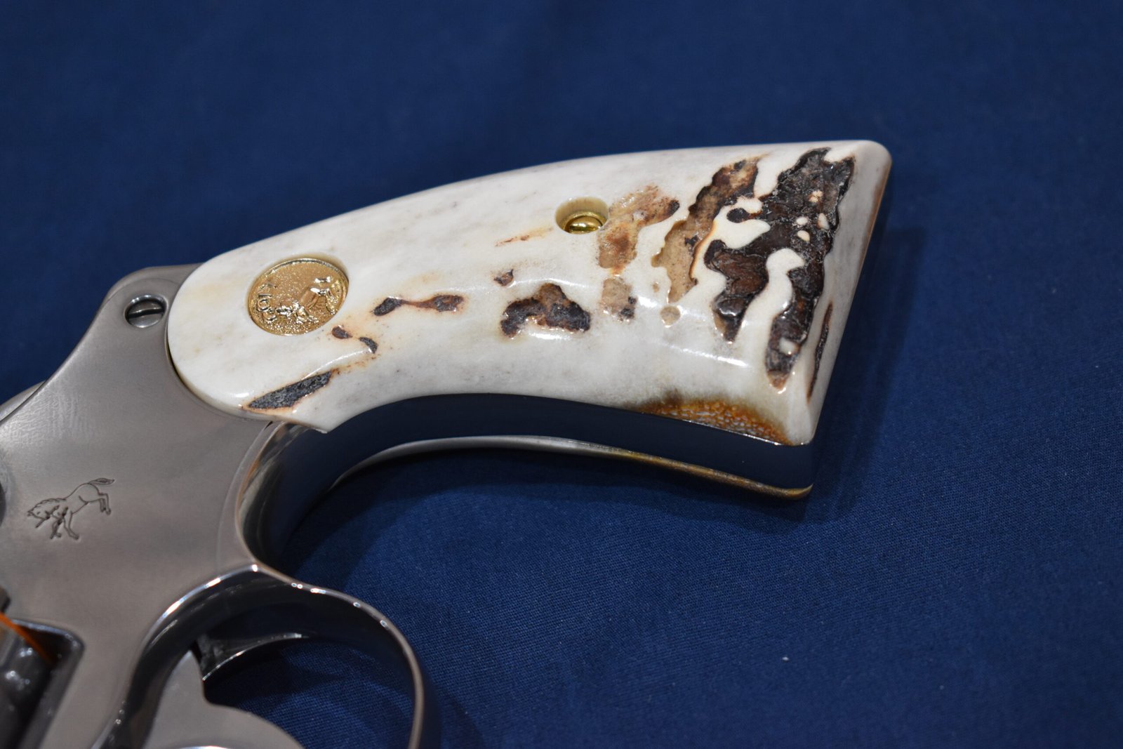 COLT PYTHON / OFFICER'S MODEL MATCH VINTAGE SAMBAR STAG GRIPS CPSS42 - Image 11