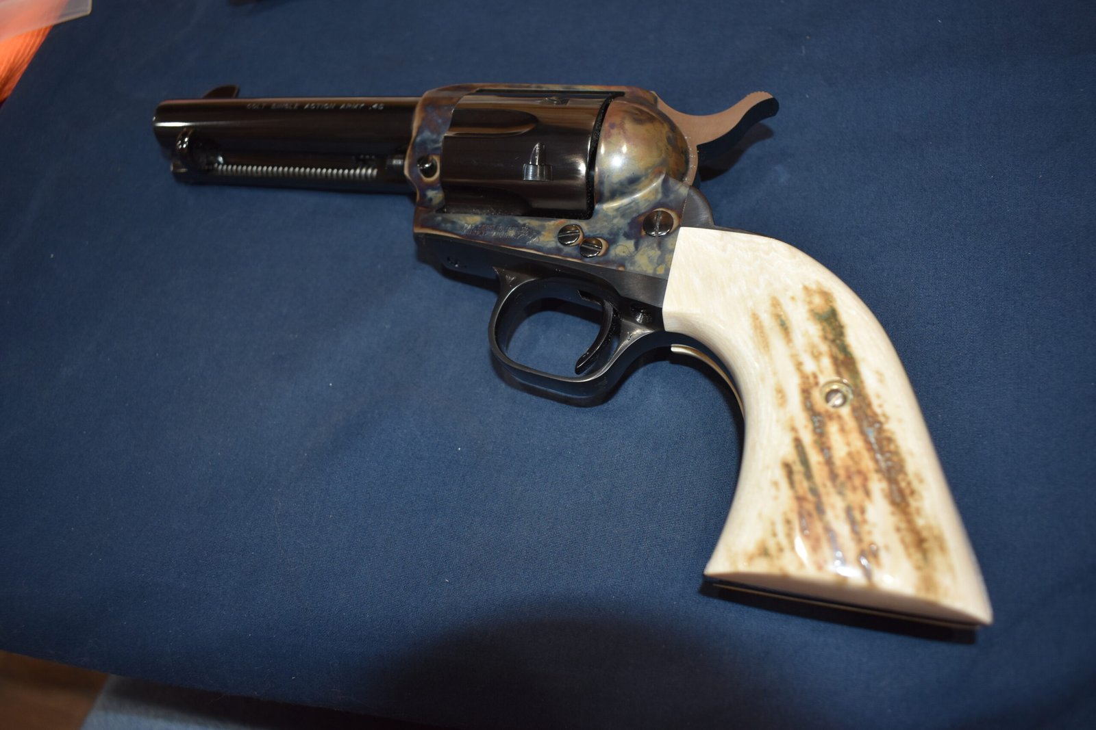 COLT SINGLE ACTION ARMY (S.A.A.) MAMMOTH IVORY GRIPS SAAMI24 - Image 5