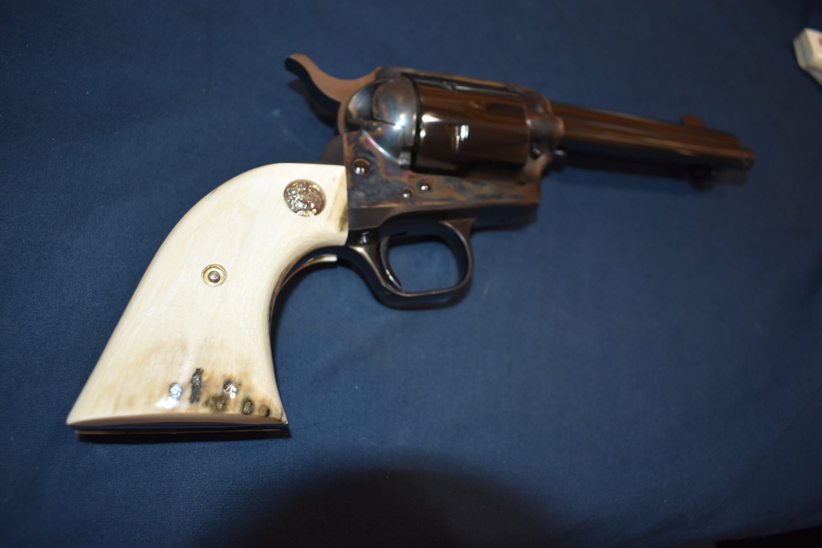 COLT SINGLE ACTION ARMY (S.A.A.) MAMMOTH IVORY GRIPS SAAMI25 - Image 9