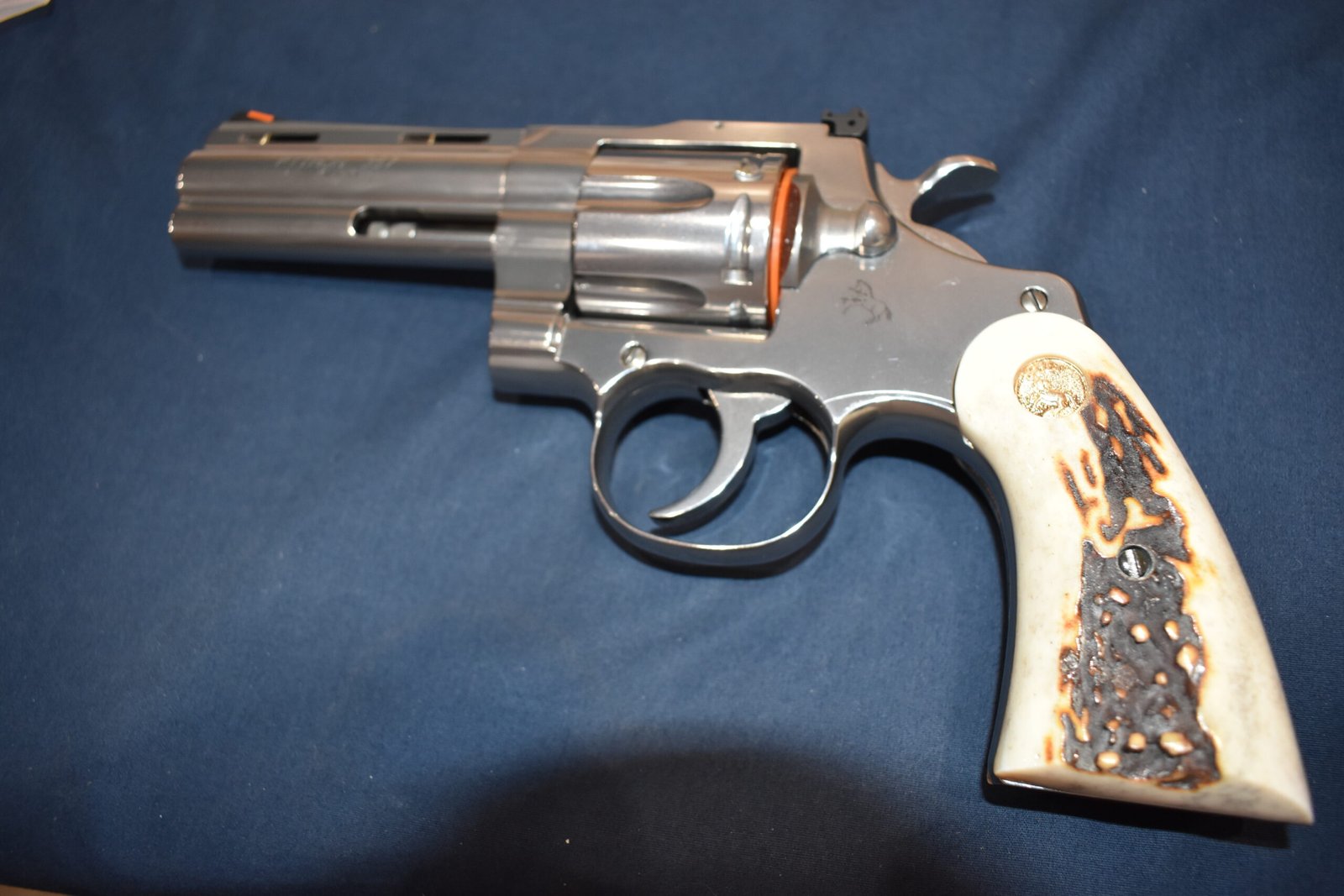 COLT PYTHON / OFFICER'S MODEL MATCH VINTAGE SAMBAR STAG GRIPS CPSS38 - Image 5