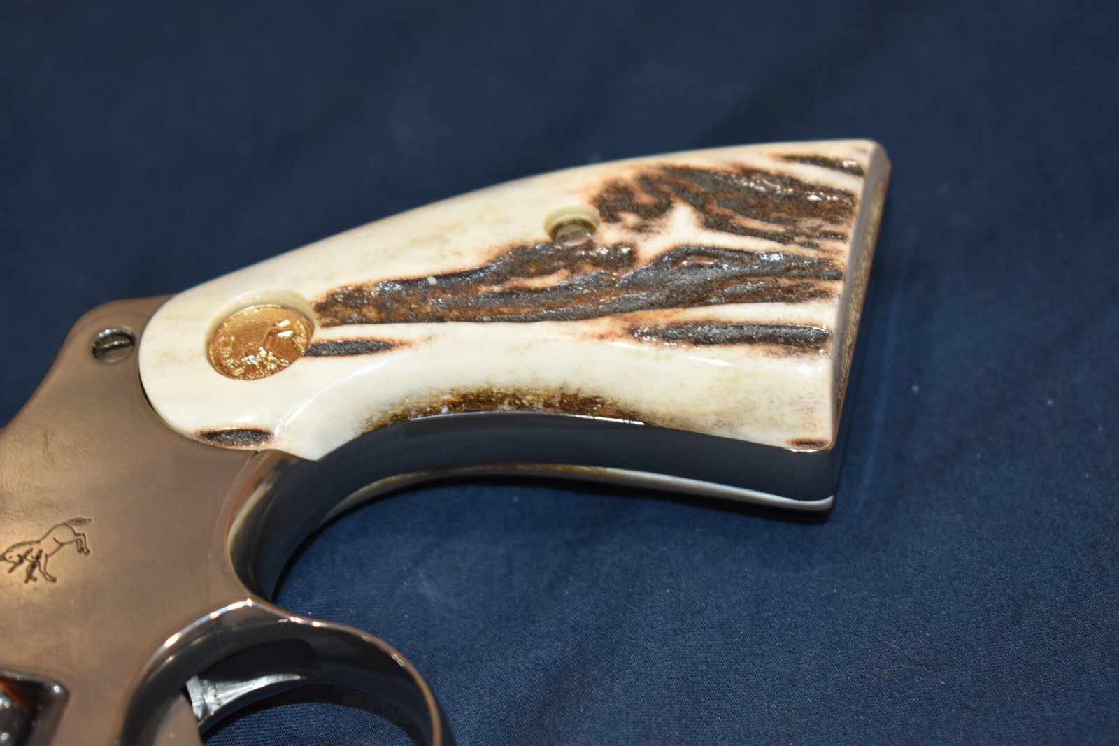 COLT PYTHON / OFFICER'S MODEL MATCH VINTAGE SAMBAR STAG GRIPS CPSS39 - Image 13