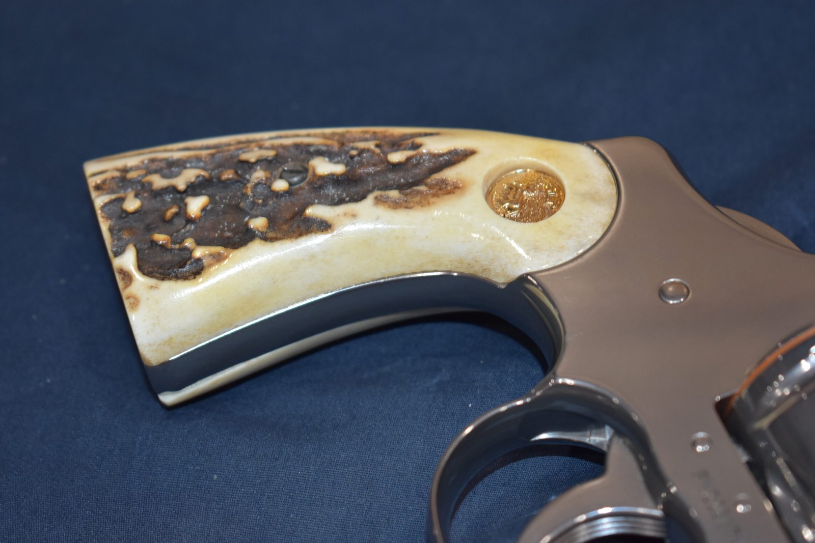 COLT PYTHON / OFFICER'S MODEL MATCH VINTAGE SAMBAR STAG GRIPS CPSS40 - Image 12