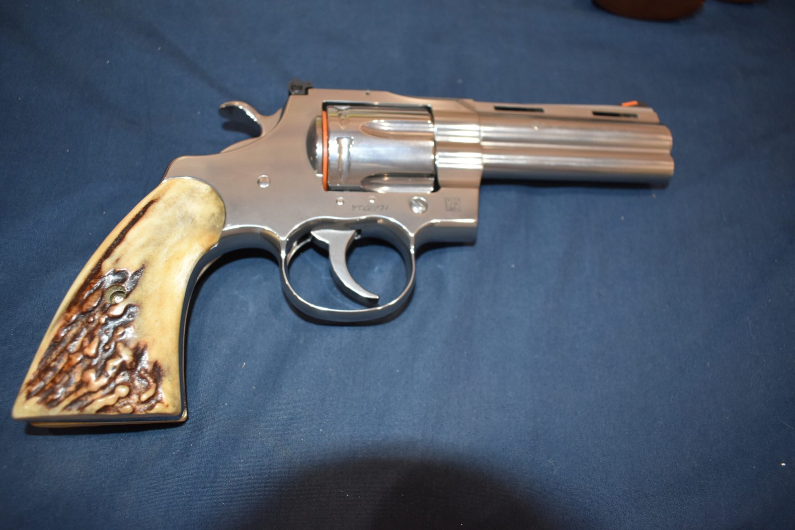 COLT PYTHON / OFFICER'S MODEL MATCH VINTAGE SAMBAR STAG GRIPS CPSS41 - Image 8