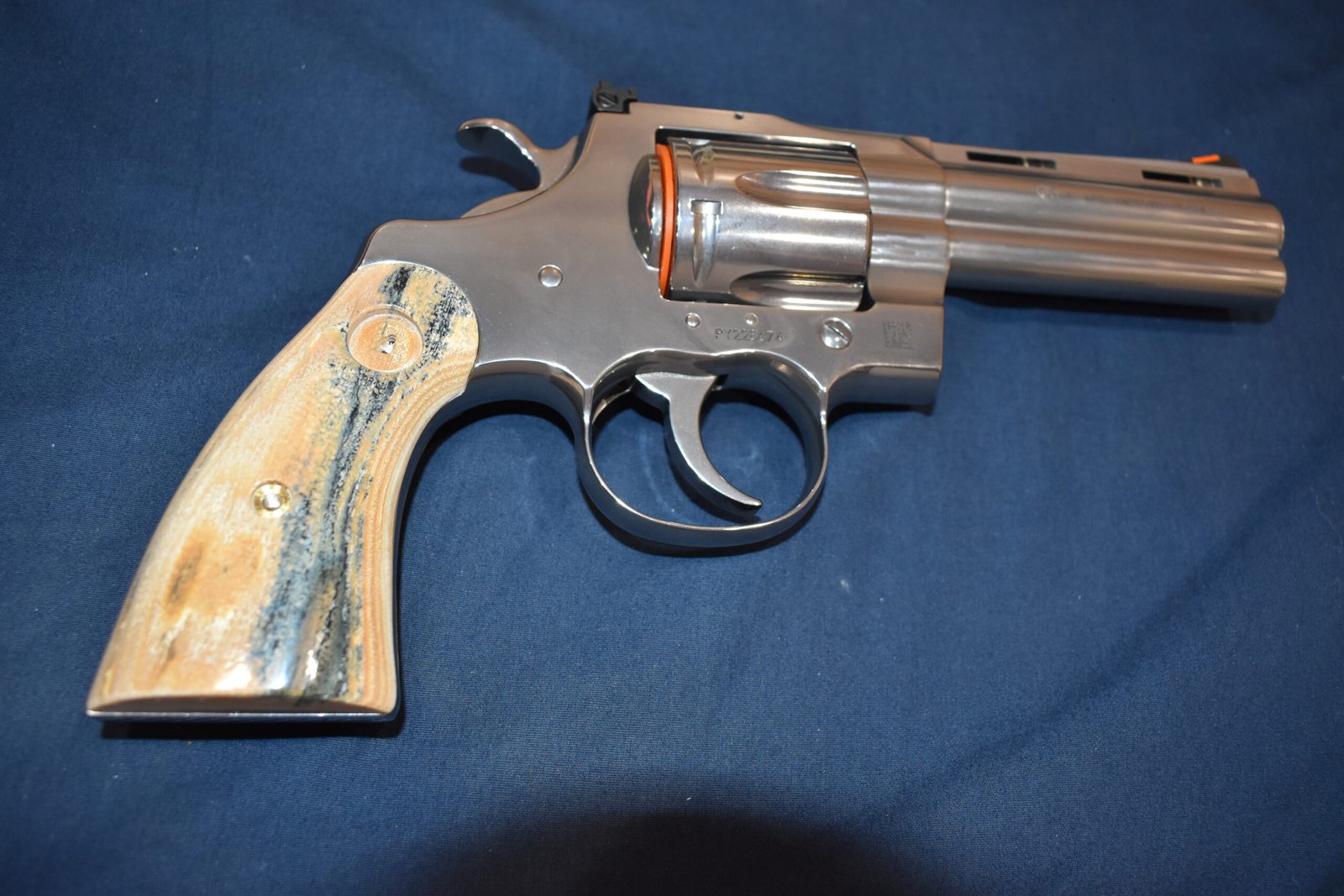 COLT PYTHON / OFFICER'S MODEL MATCH MAMMOTH IVORY GRIPS PMI9 - Image 8