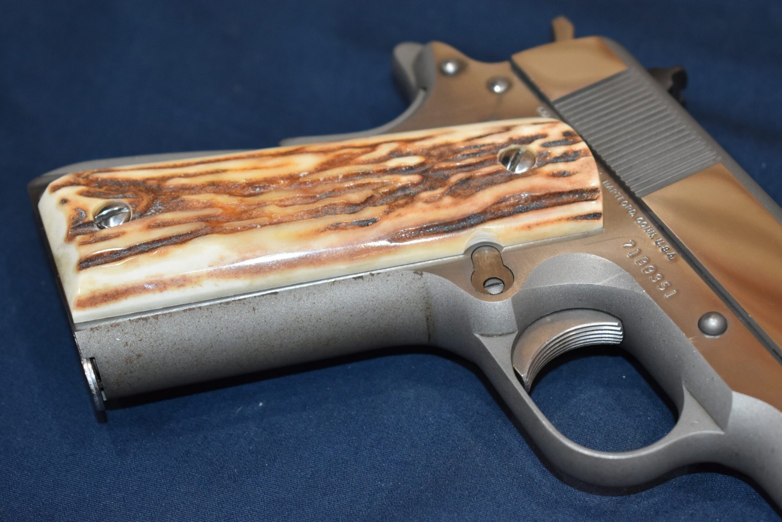 COLT 1911 VINTAGE SAMBAR STAG GRIPS 1911SS48 - Image 12